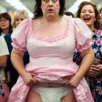 a diapered sissy goes to the store with mommy