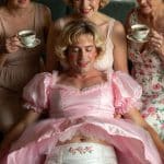 sissy shows off her training to mommy and her friends